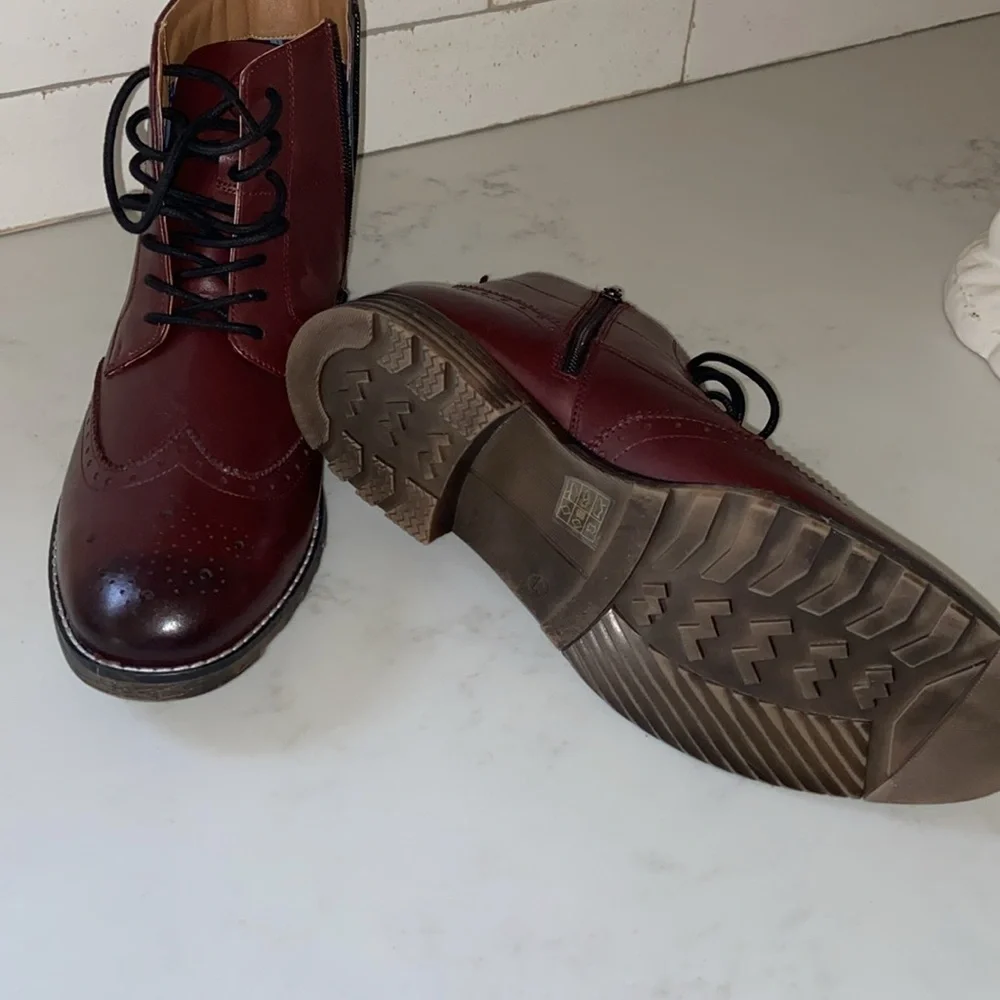 Thomas & Vine Edison Tru Comfort Foam Wingtip Ankle Boot new